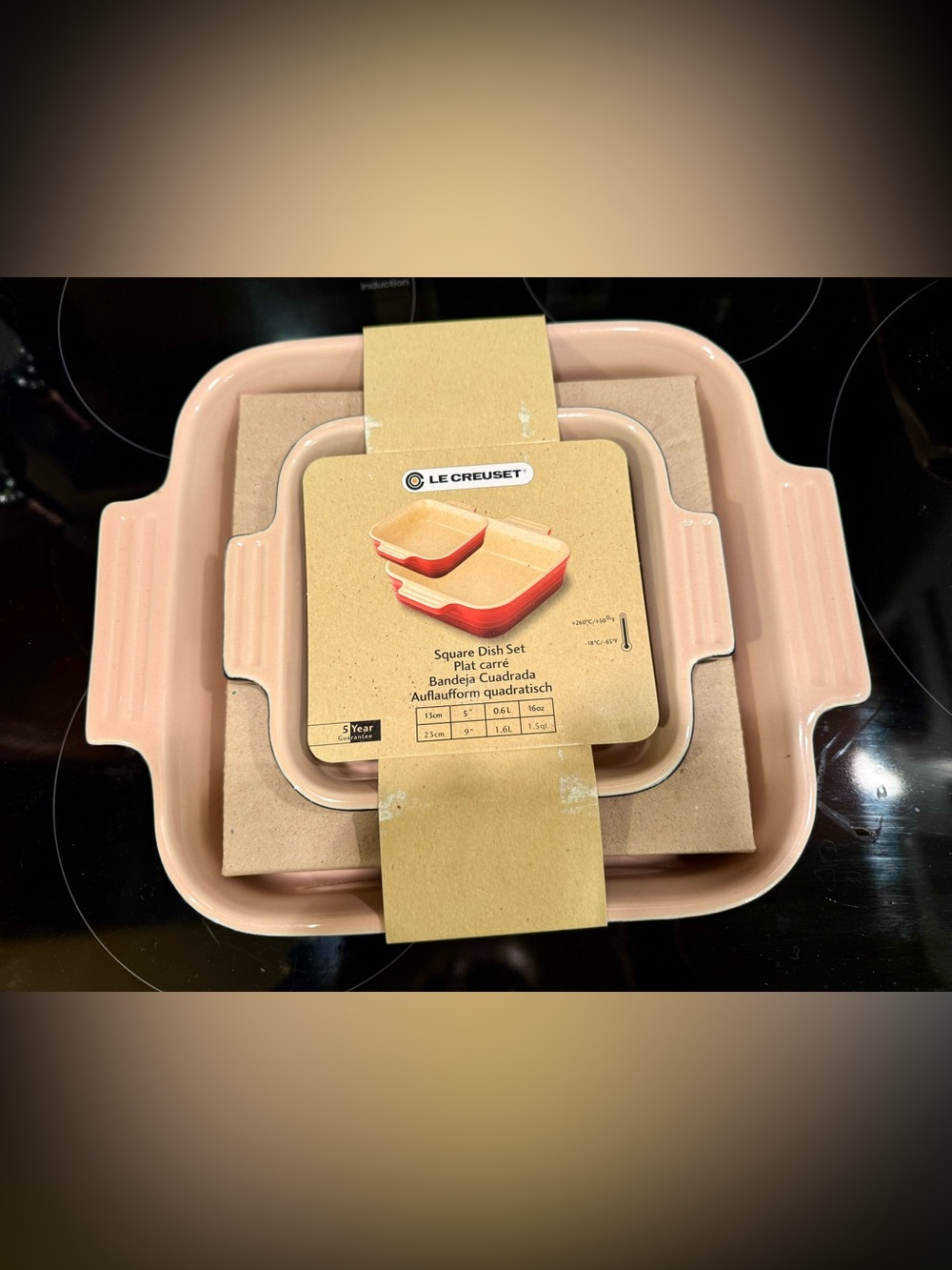 Le Creuset Black Ceramic Square Baking Dish Set